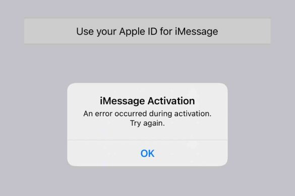 iMessage Activation Error